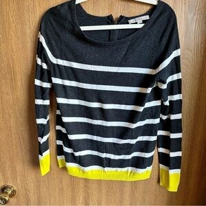 Loft striped sweater long sleeve size small